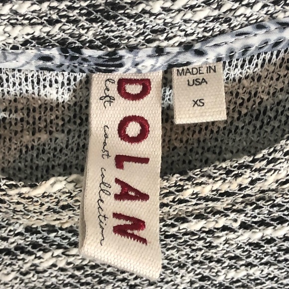 Anthropologie Dolan Left Coast Gray White Blouse - Picture 4 of 5